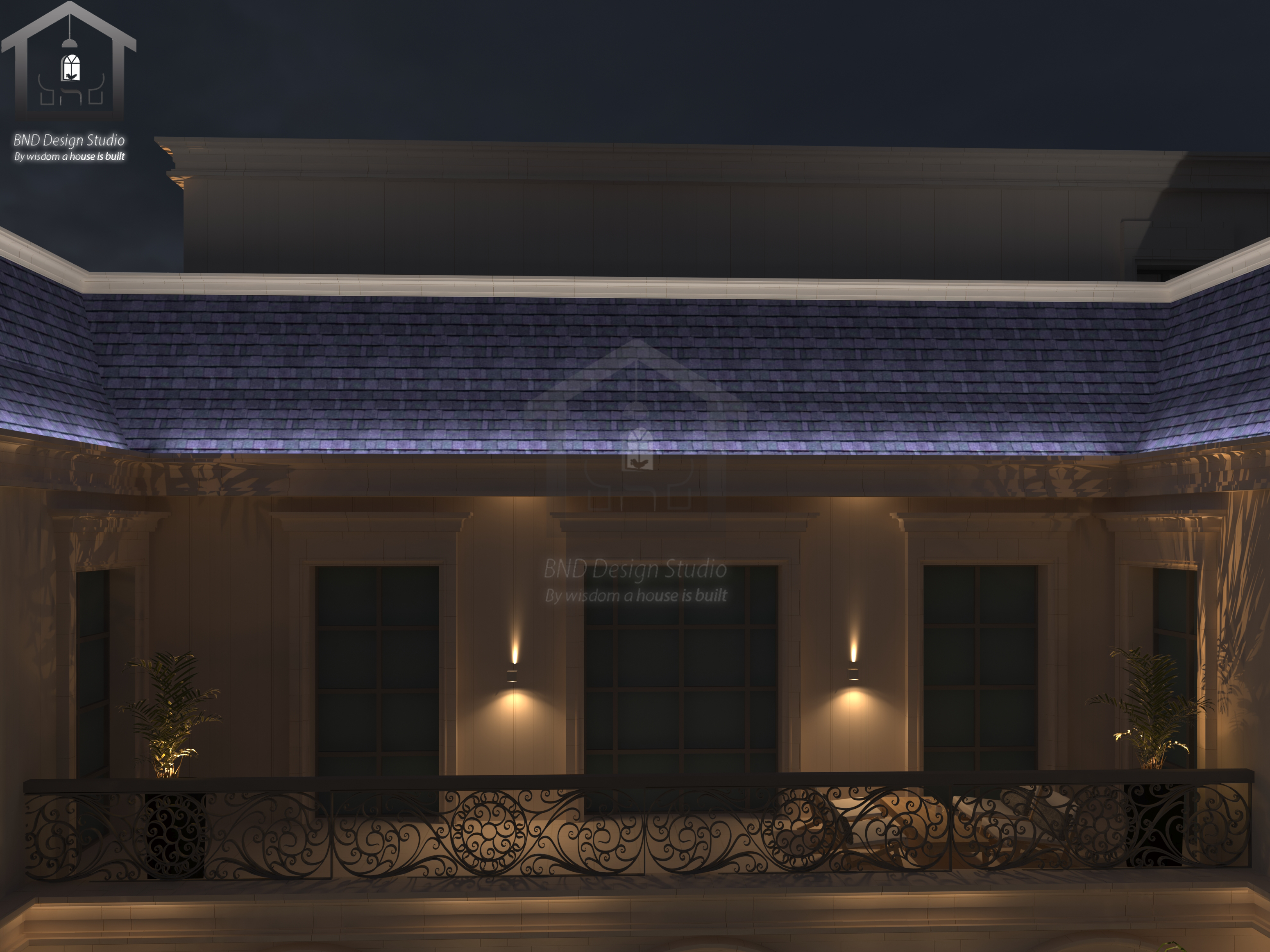 Facade & Landscape Lighting Private Villa - KSA-9