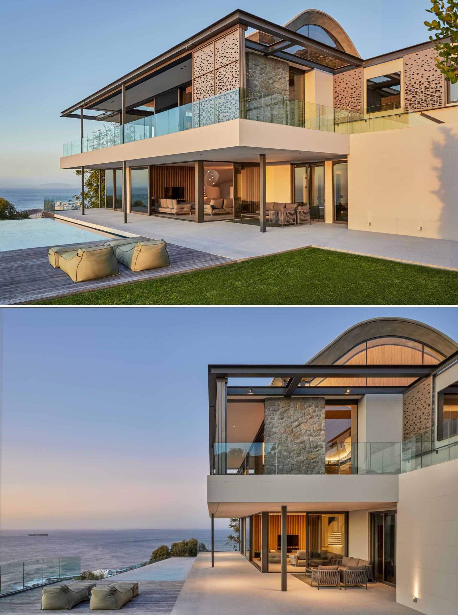 受海浪与附近山脉启发的起伏木质天花板住宅改造丨南非开普敦丨ARRCC（Jon Case和Clive Schulze）-6