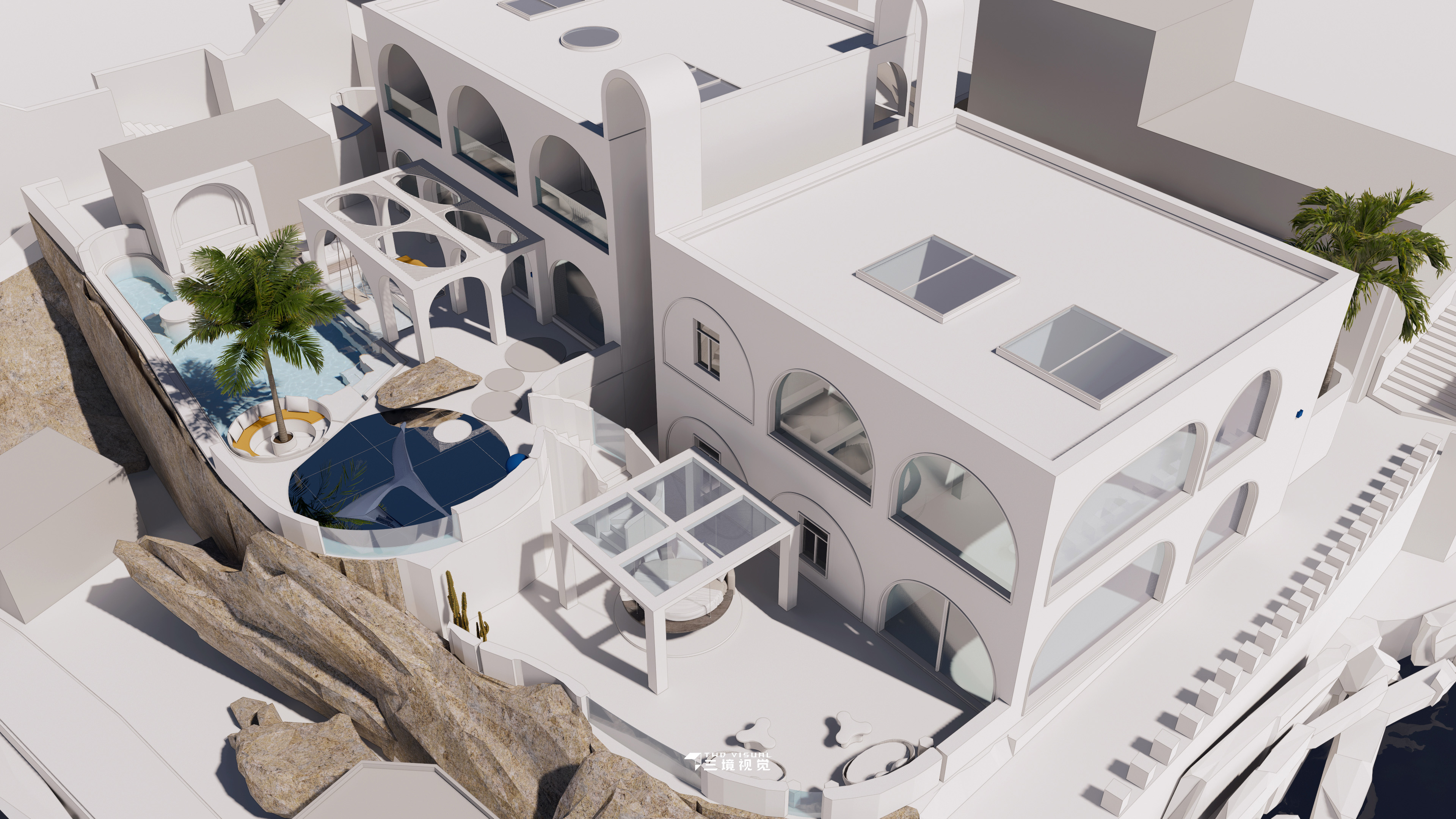 工装-度假民宿建筑空间设计《花鸟》-2