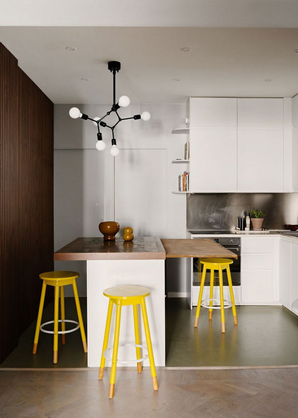 瑞典风格公寓 | 色彩碰撞的宁静空间-11