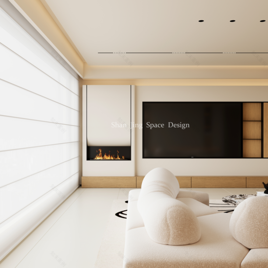 山境空间新案| 柔光之境:现代原木奶油风的治愈叙事-18