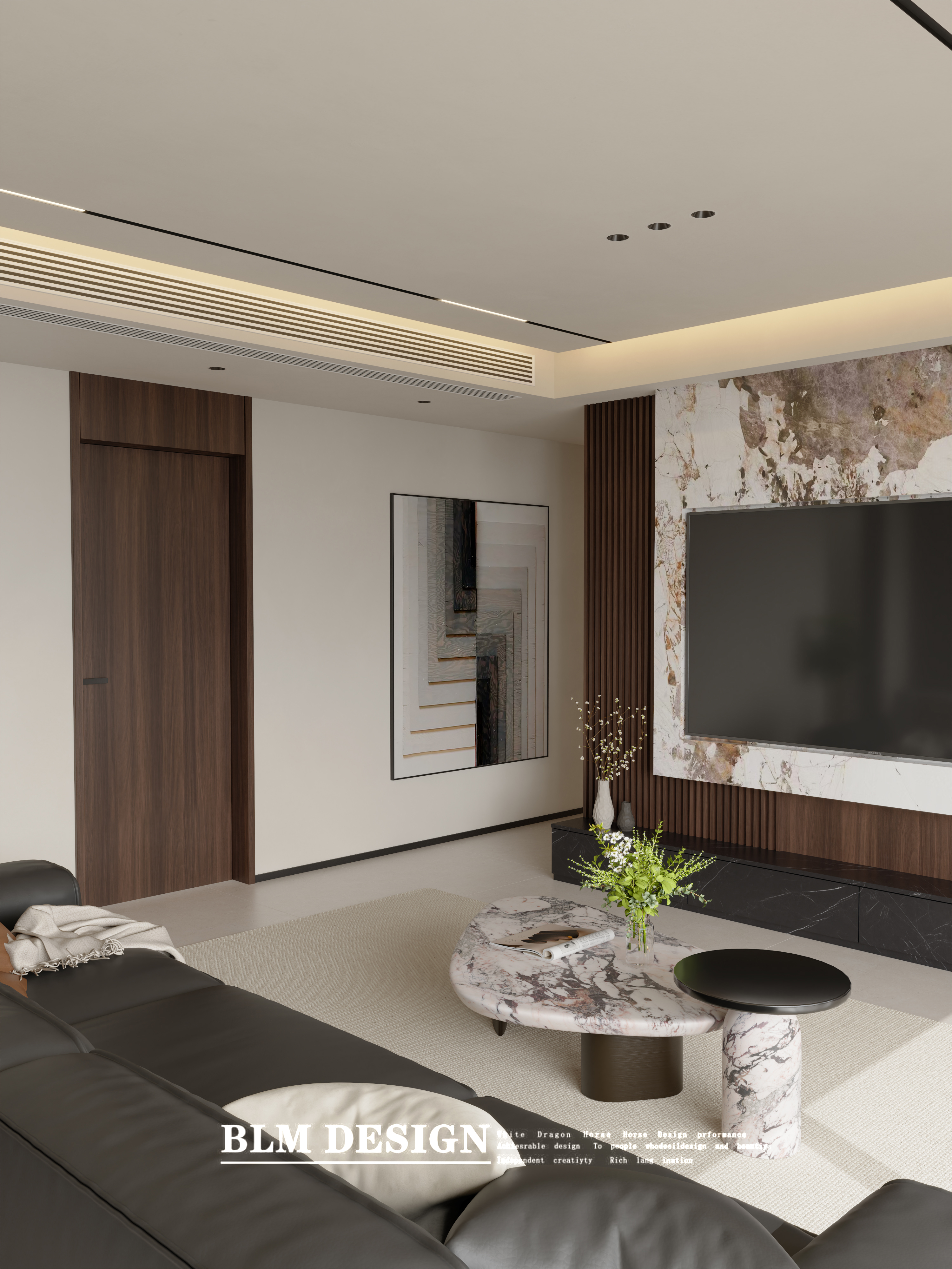 意式简约家装效果图案例-1