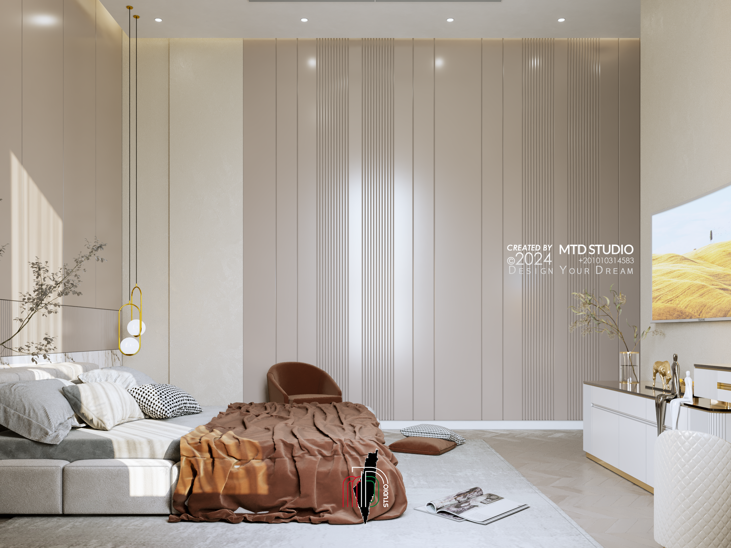 Guest Bedroom KWT 室内设计丨MTD Studio-19