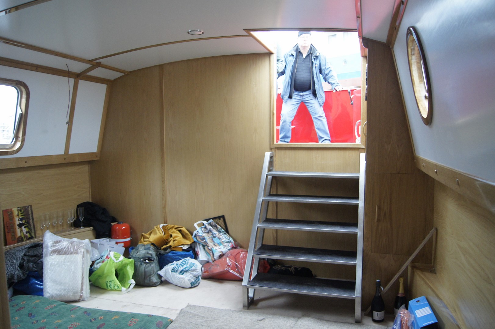 Industrial canal boat stairs stainless steel-24