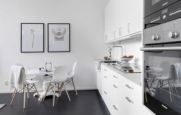 41 平米北欧风公寓，高挑天花与全白设计尽显自然光-4