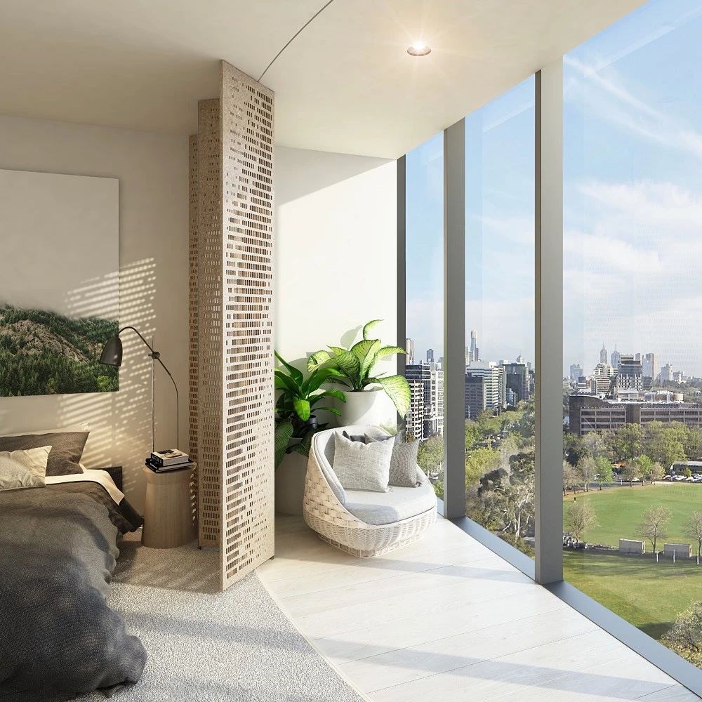 墨尔本 St Boulevard 项目,高科技定制窗户打造城市园林建筑-12