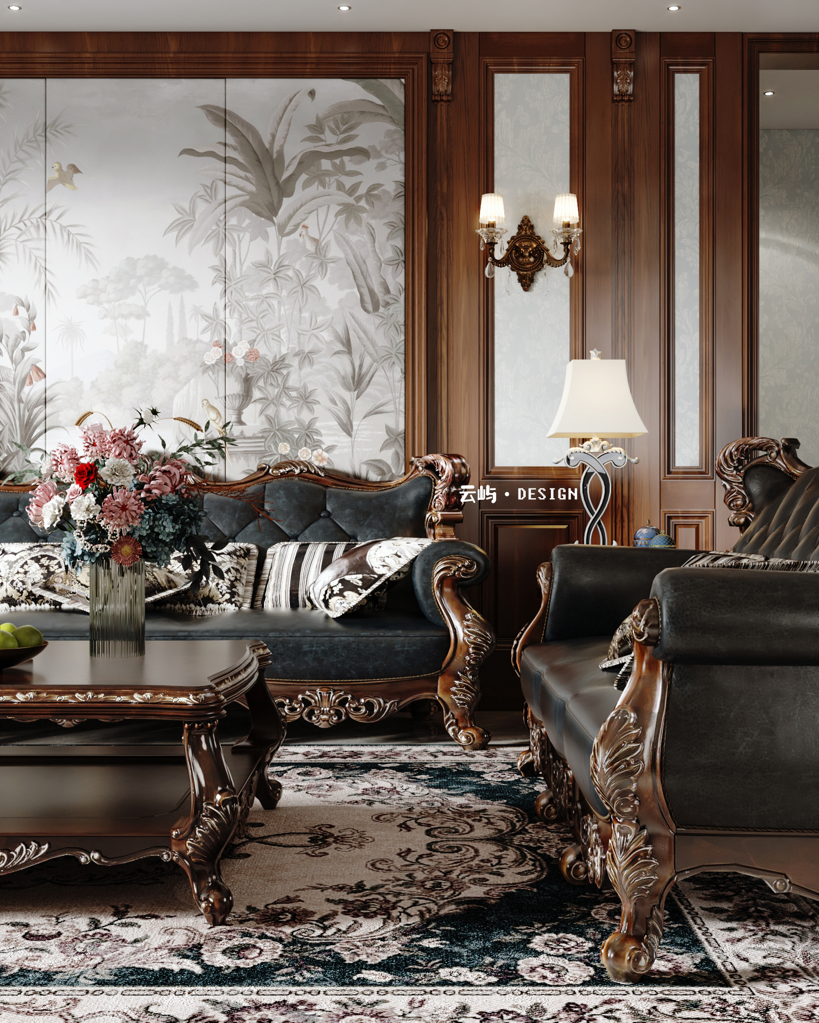 现代轻奢大平层,美式合集-21