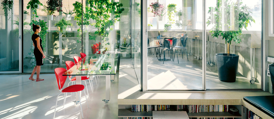 Madrid 工业空间变身高质感生活工作室-0