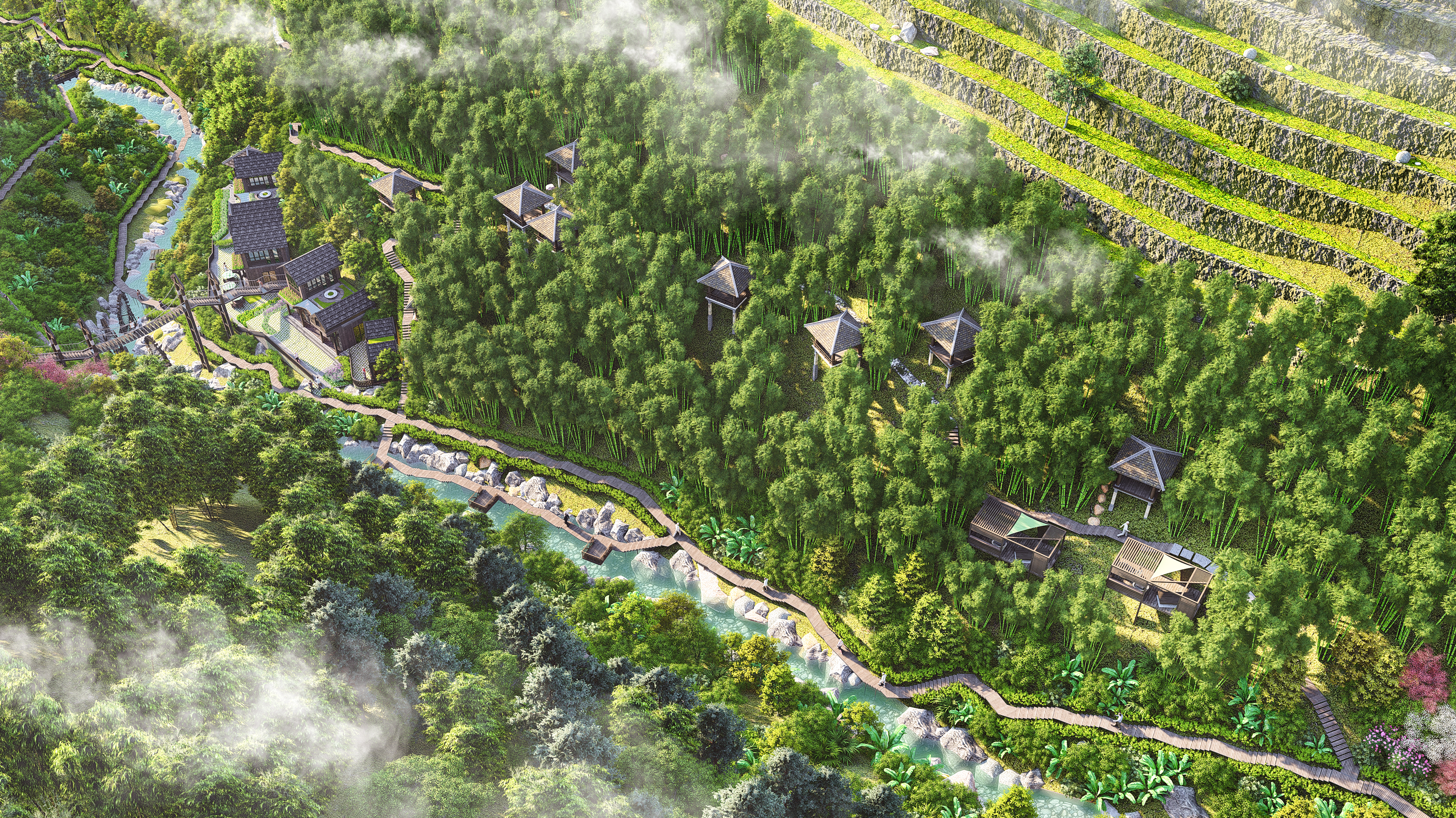 Flower Stream Landscape Design-8