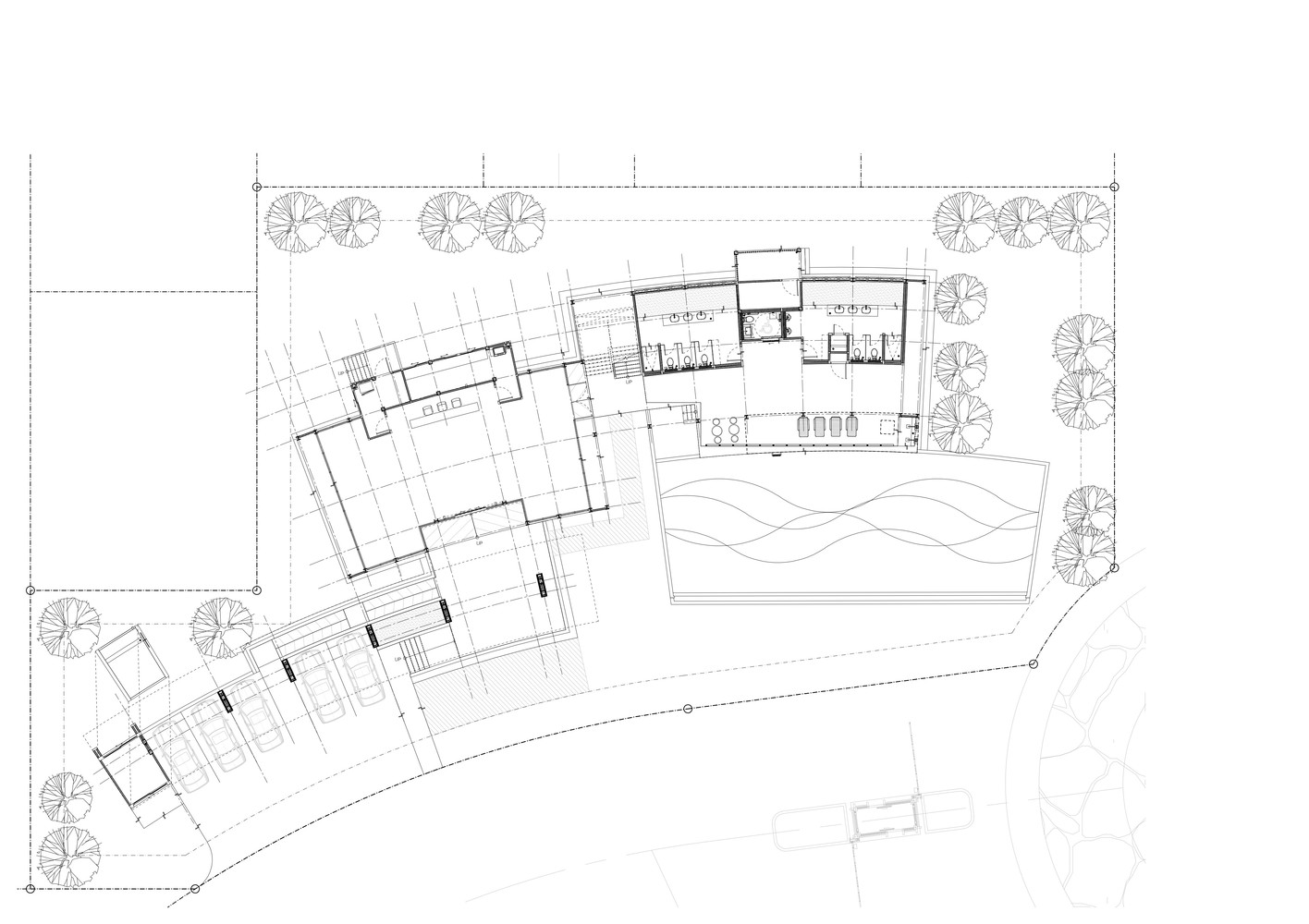 曼谷大道 Clubhouse，三角形的有机建筑美学-19