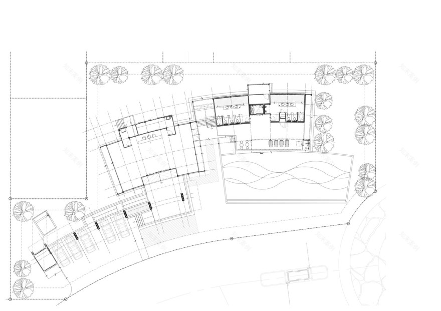 曼谷大道 Clubhouse,三角形的有机建筑美学-19