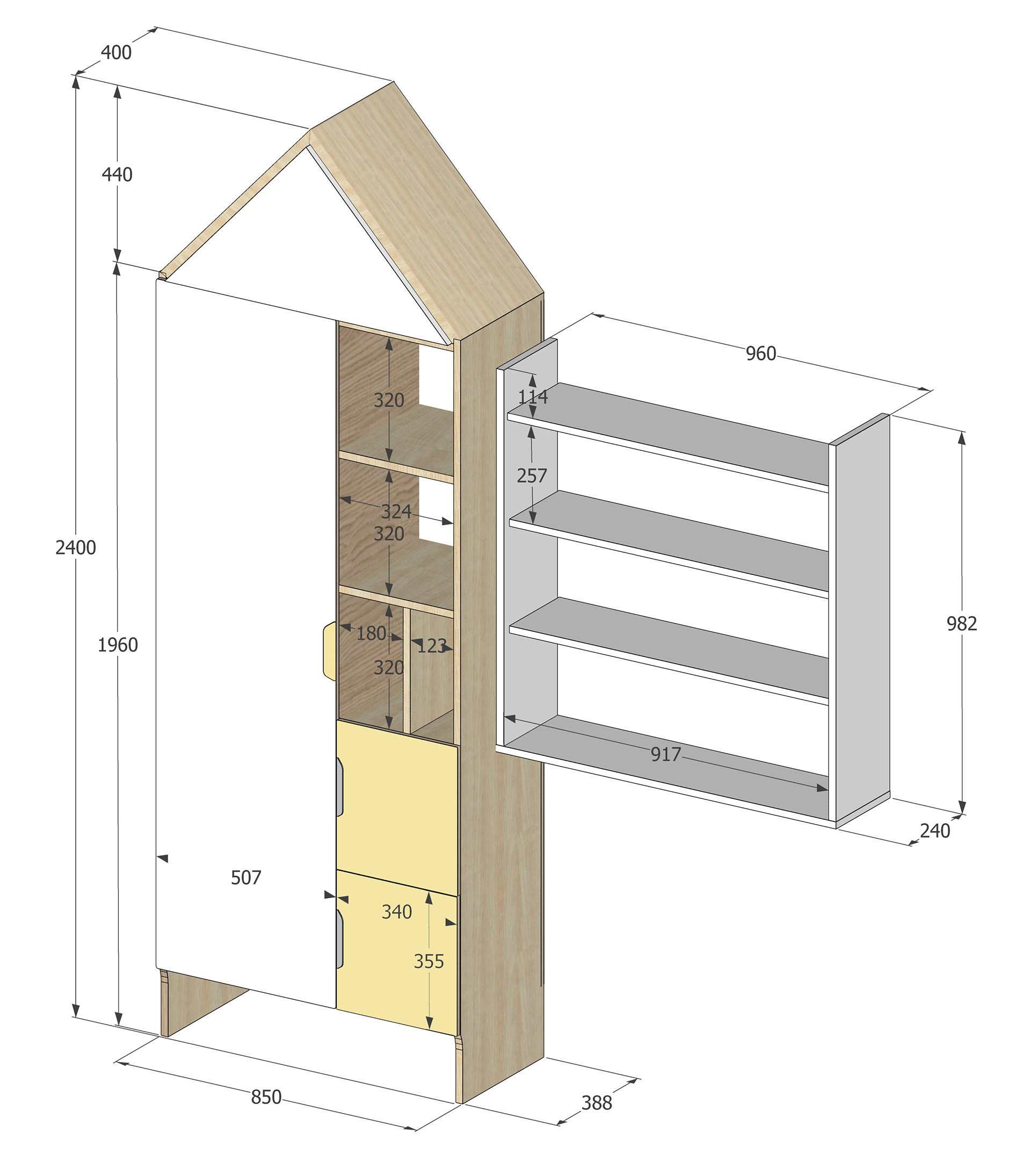 学校 30㎡言语治疗师办公室设计丨@liyastavitskaya-12