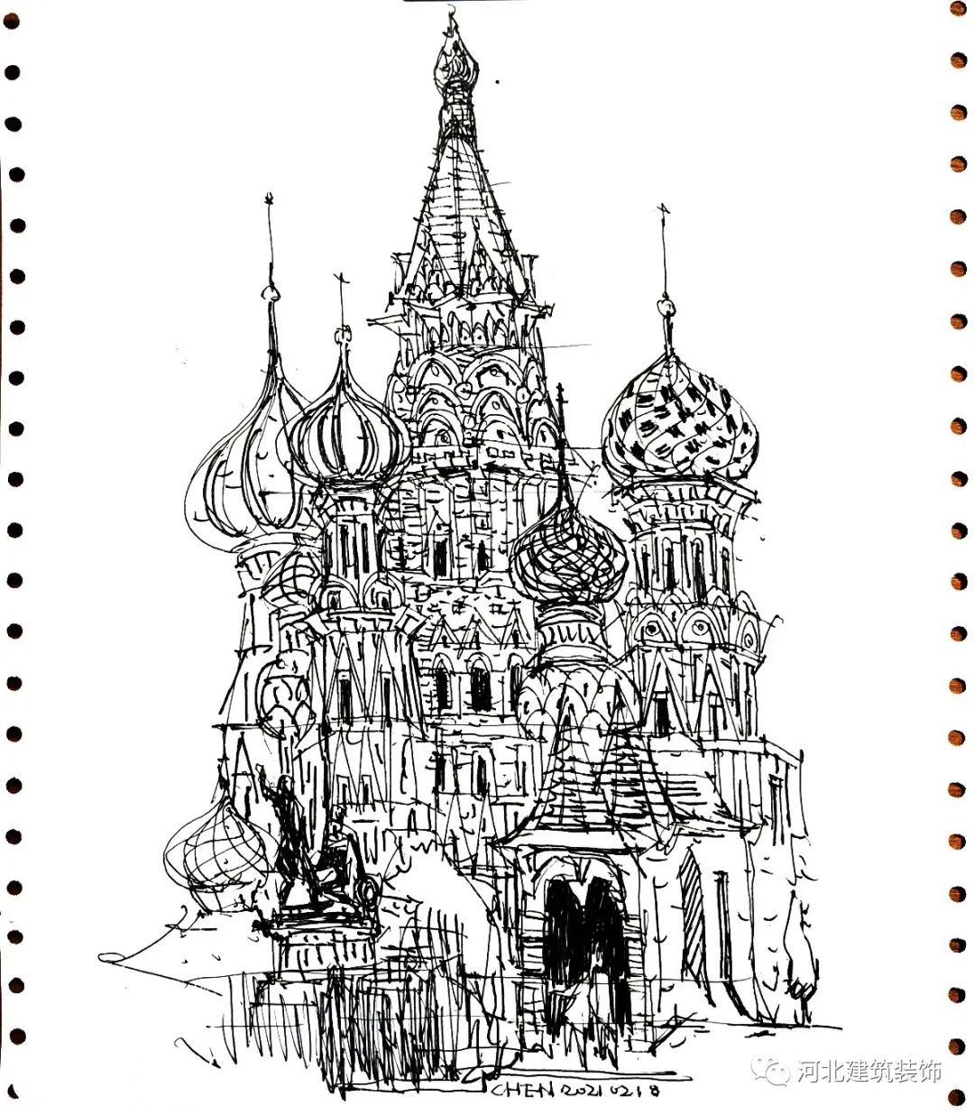 陈力军建筑速写丨中国河北-24