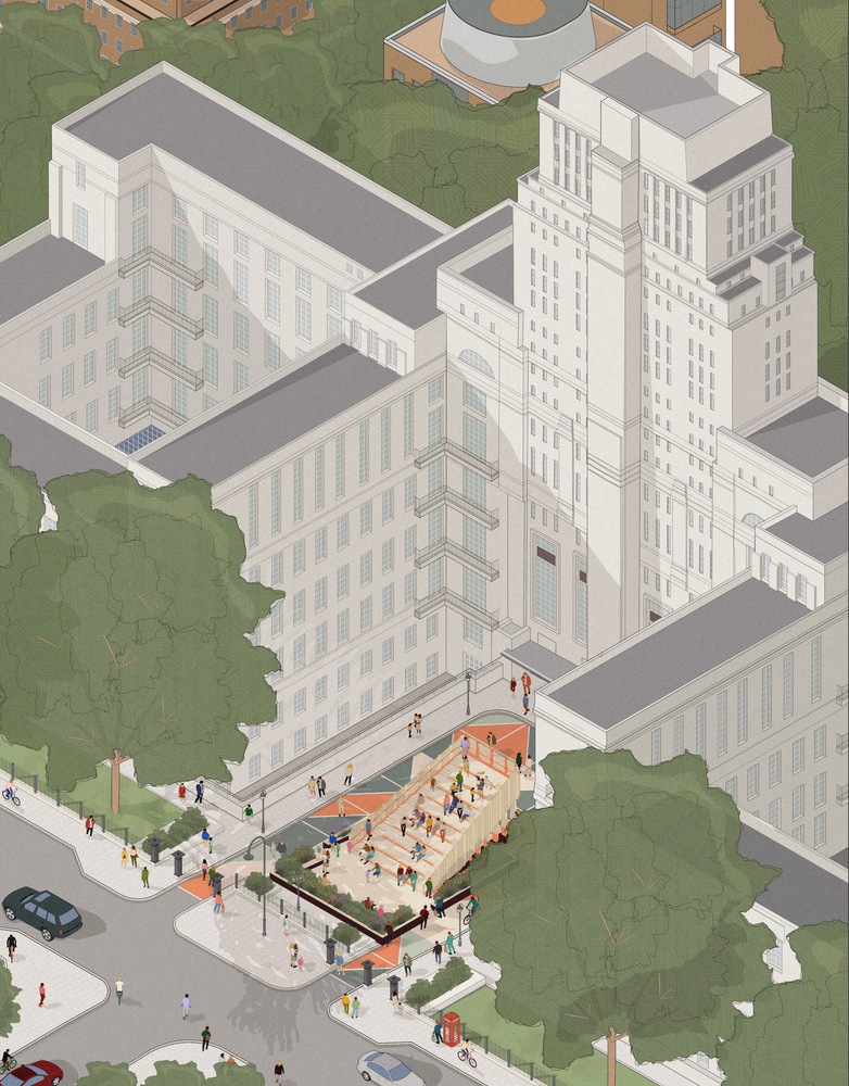 伦敦大学“Senate House Steps”社交空间丨英国伦敦丨BDP-22