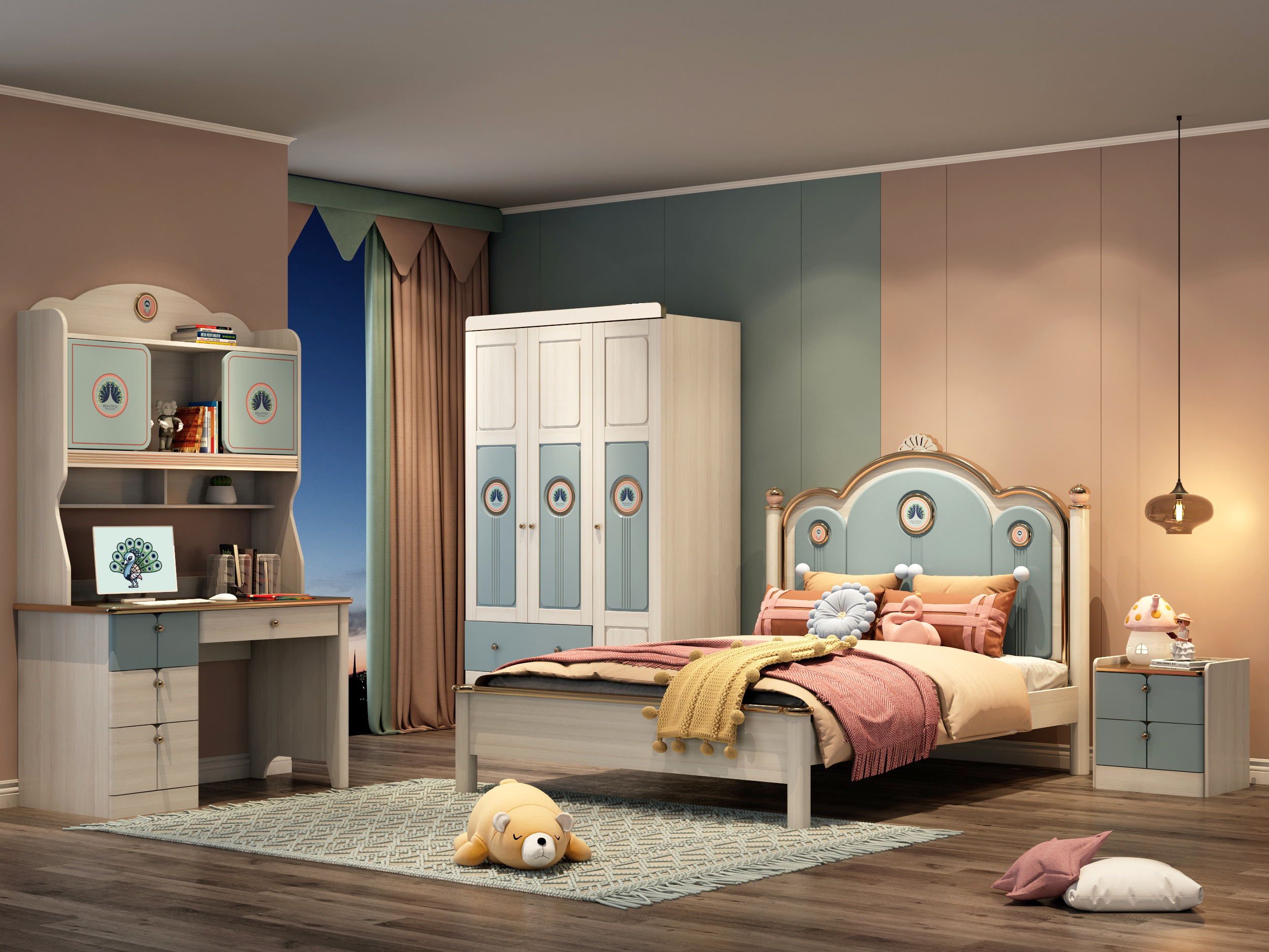 电商家具渲染儿童房间-21