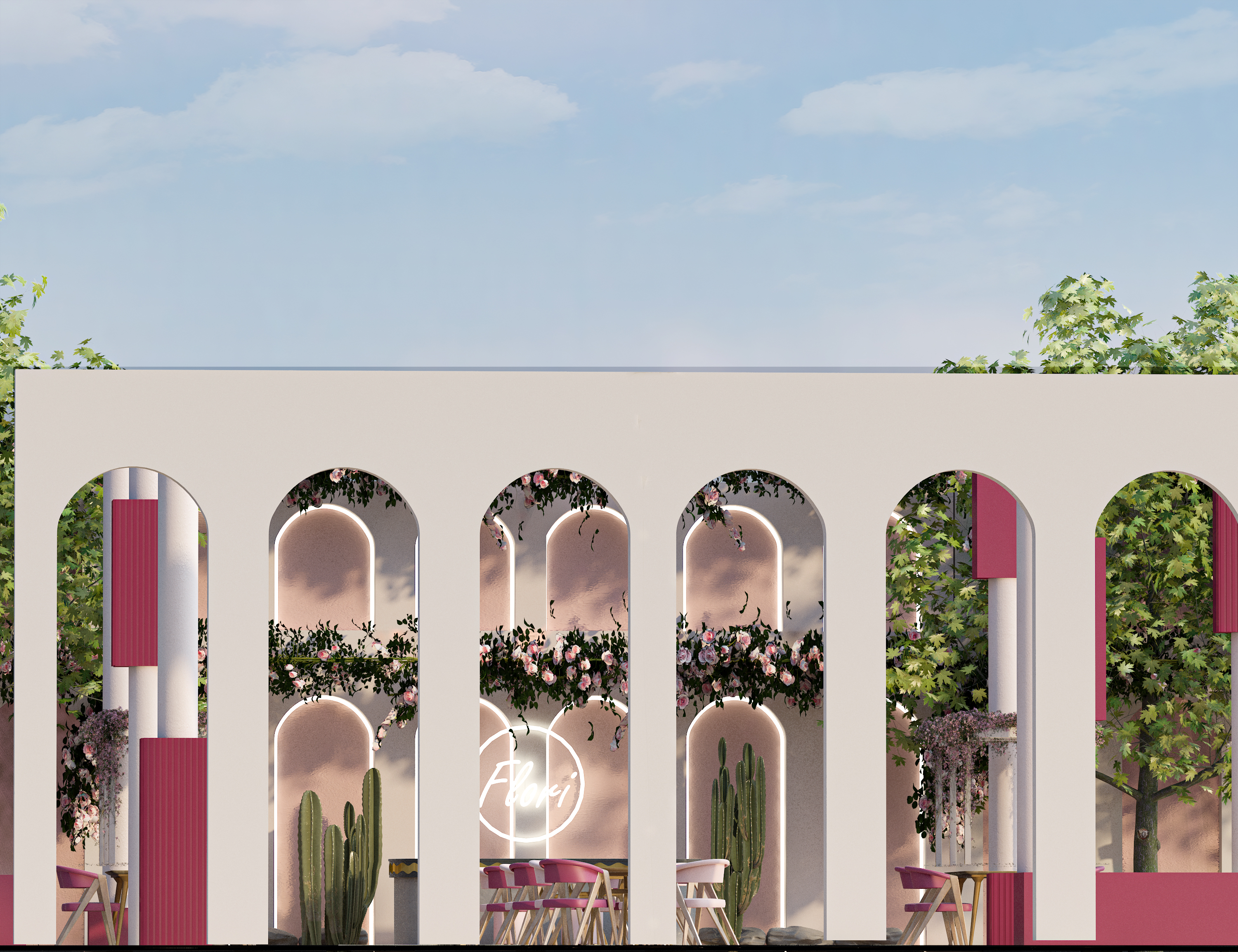 Flori 海滩度假村丨埃及丨美术学院装饰系室内建筑专业-33