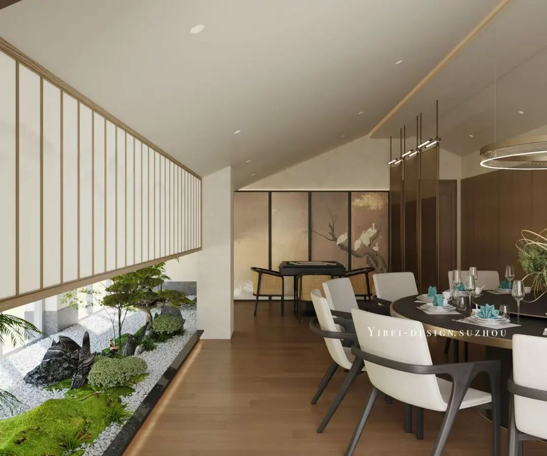 沉浸式庭院和牛宴丨商业空间设计丨YIBEI DESIGN SUZHOU-14