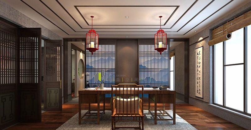 新中式风格办公会所设计-7