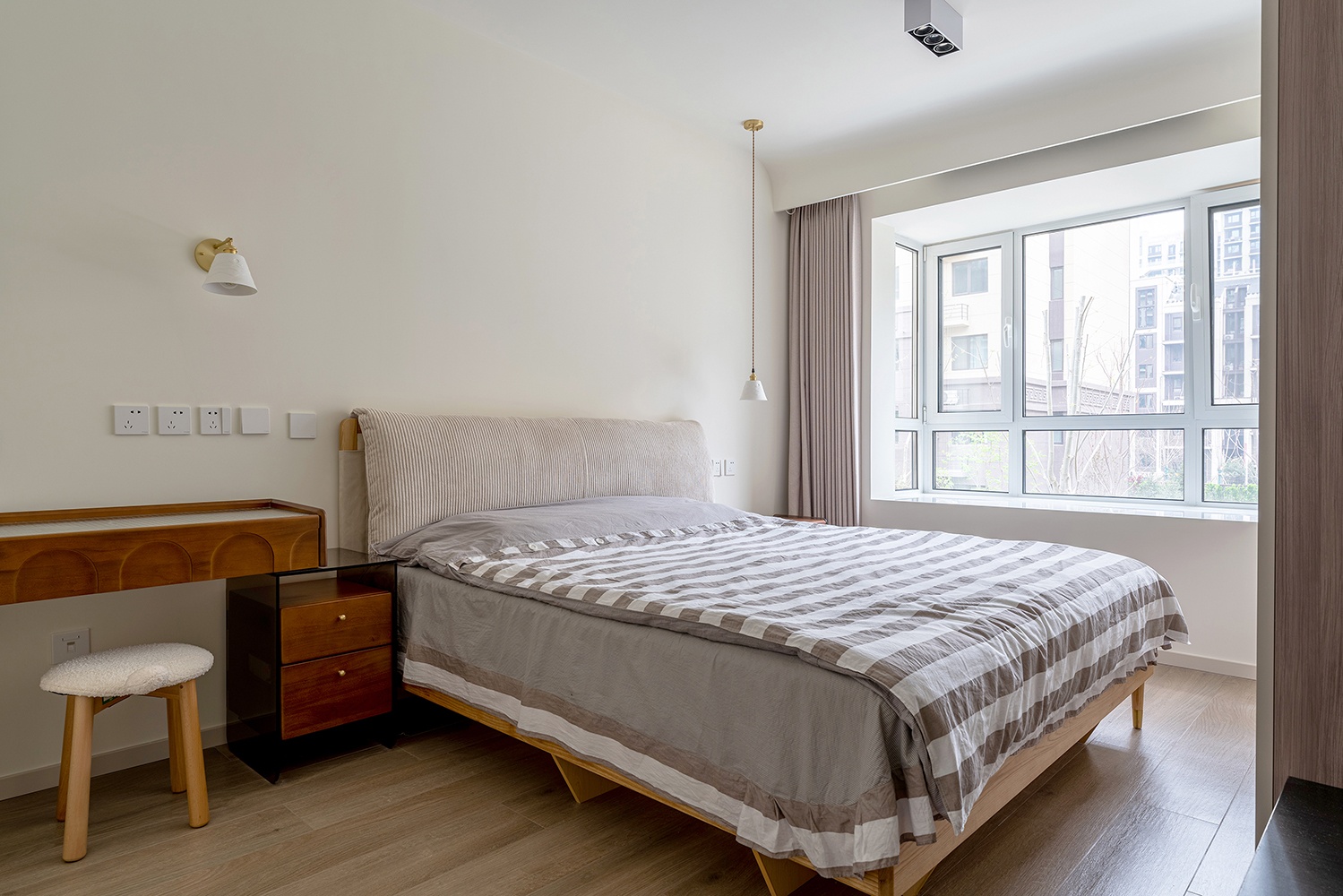 北京金隅学府89㎡复古原木风住宅设计丨中国北京丨久栖设计-41