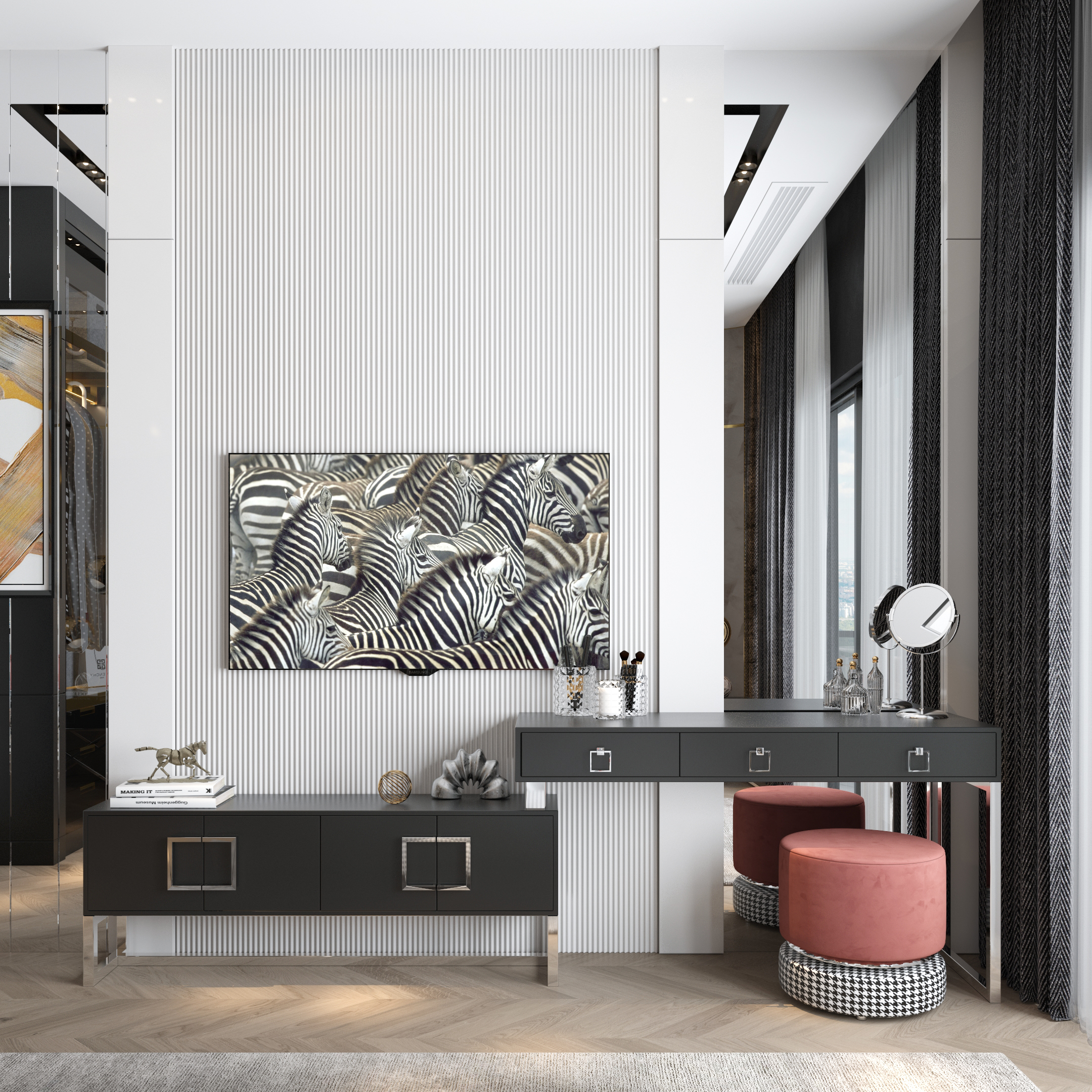 Black and white house-20