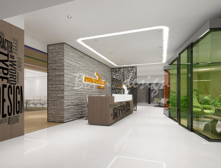 卡塔尔龙城管理公司办公室装修设计-1