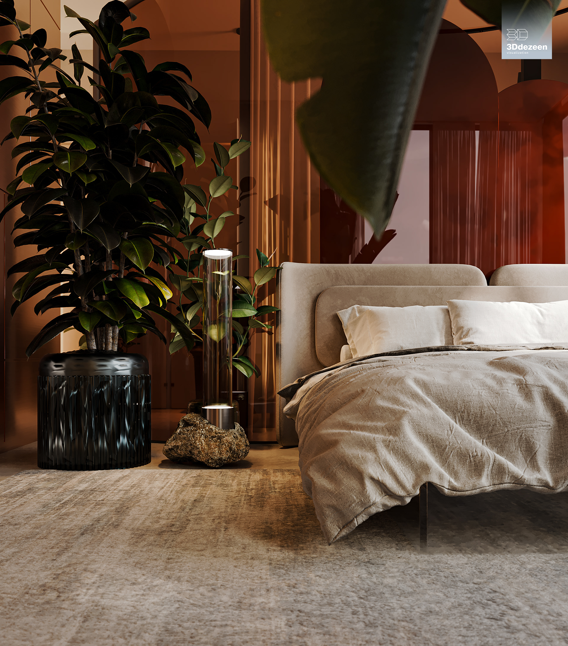 Miami Apartment 室内设计可视化丨美国-21