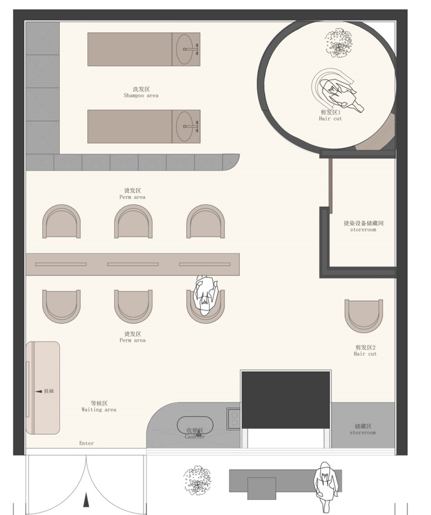 汇港理发店丨中国宁波丨魔戏空间设计,ABDdesign-24