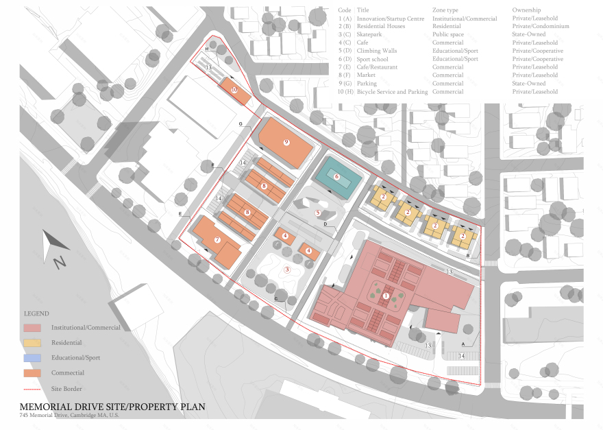 Memorial Drive 场地分析与概念方案丨美国-16