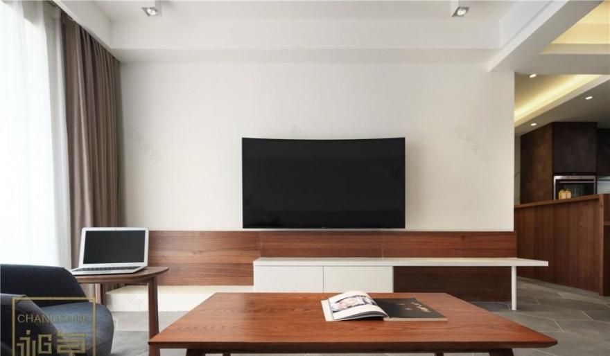 极简温馨的两房两厅家居设计-0