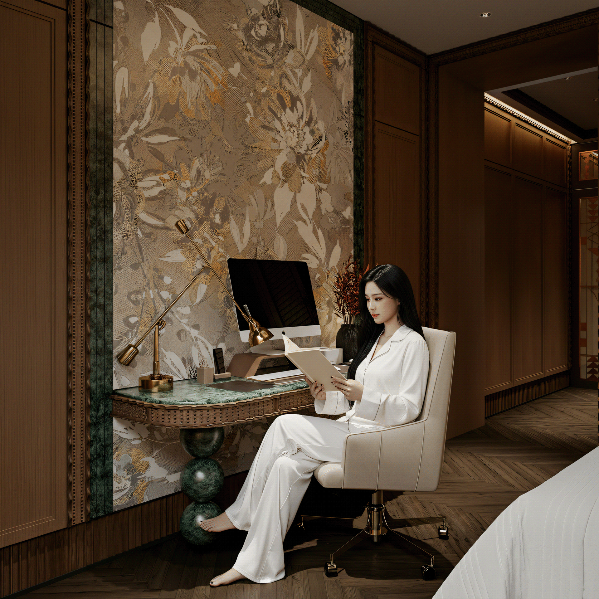 ARTDECO卧室设计丨越南河内-11