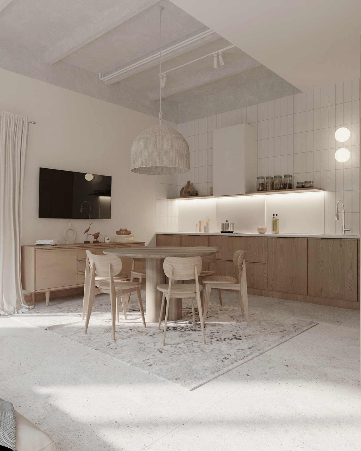 167㎡原木色系室内设计-5