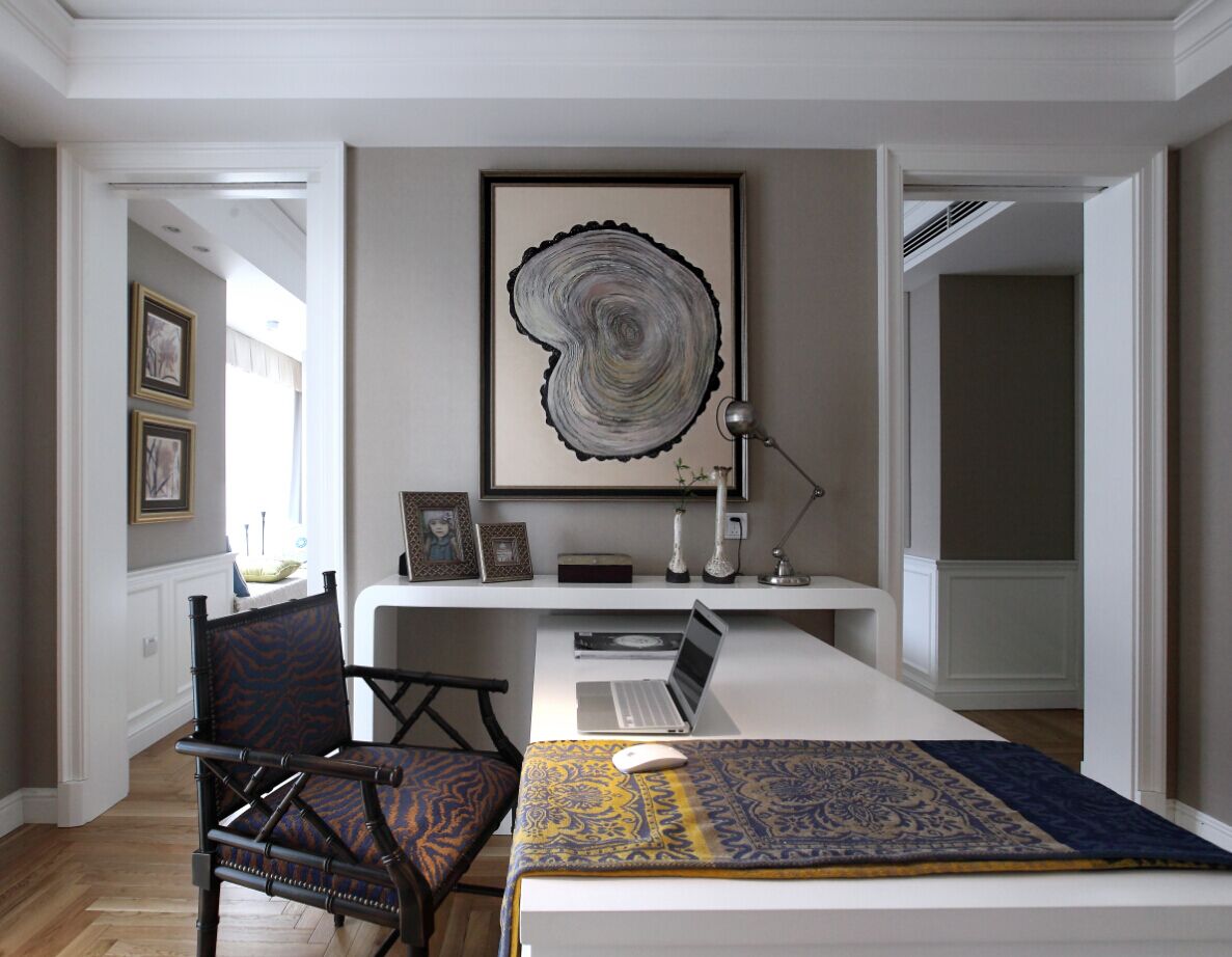 润景苑  160㎡两厅四室现代美式住宅设计-10