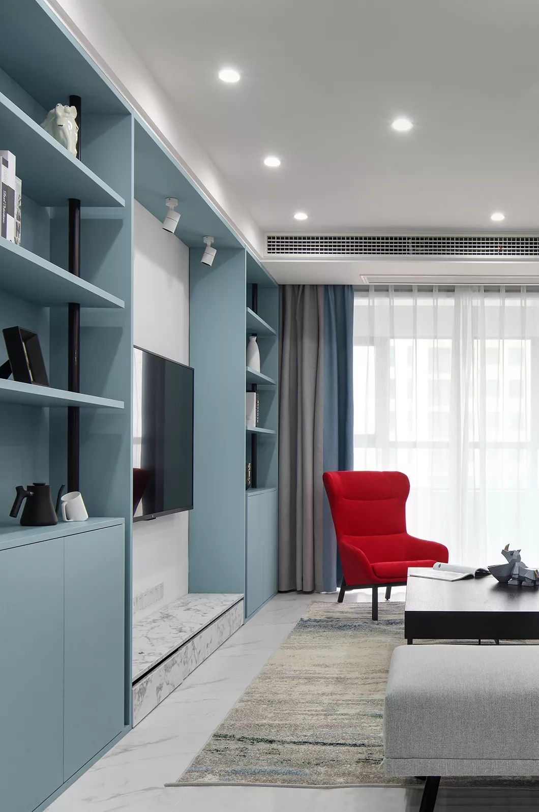 蓝色圆舞曲 | 锦瀚装饰打造梦幻家居空间-11