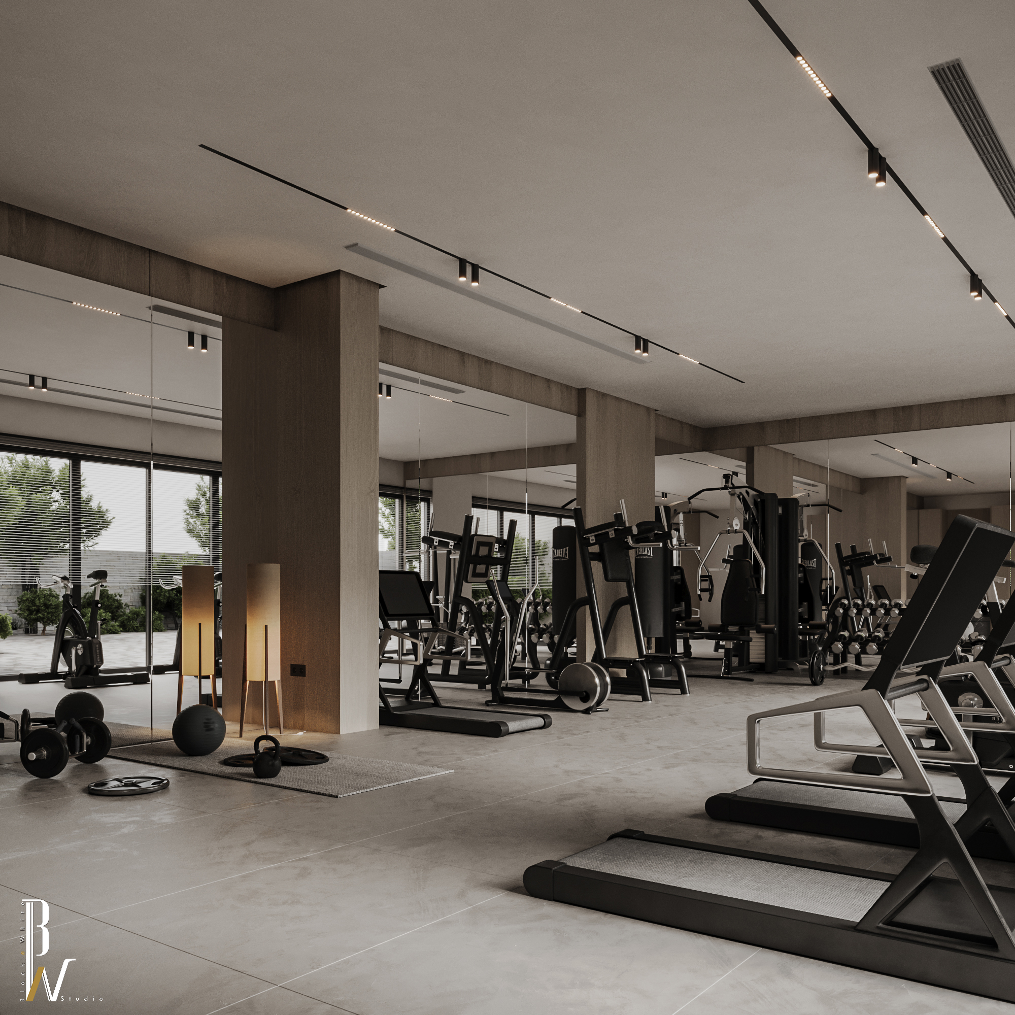 健身房丨Black N White-14