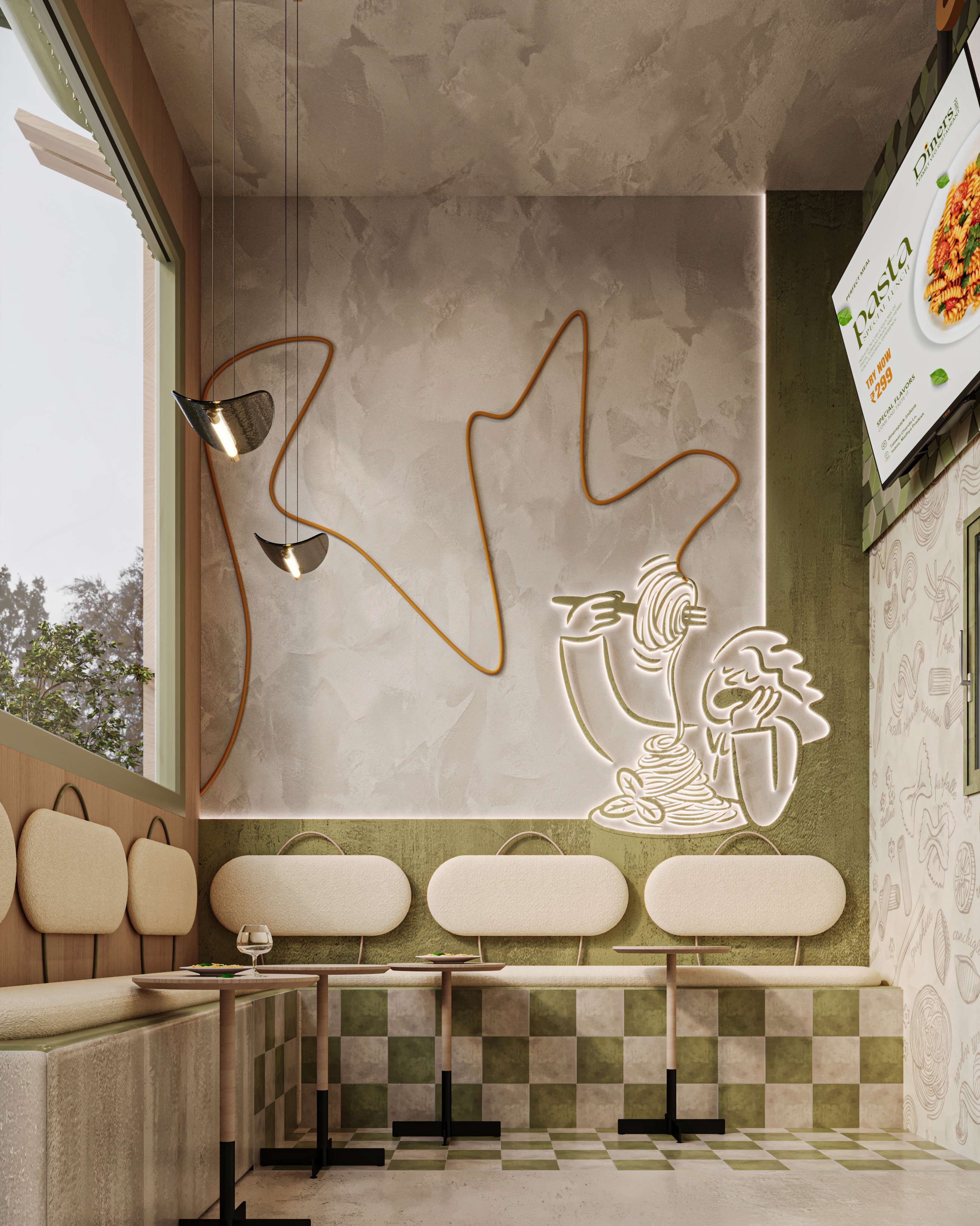 ALDERTE PASTA RESTAURANT 意面餐厅设计丨沙特阿拉伯丨ARCADIA DESIGNS-10