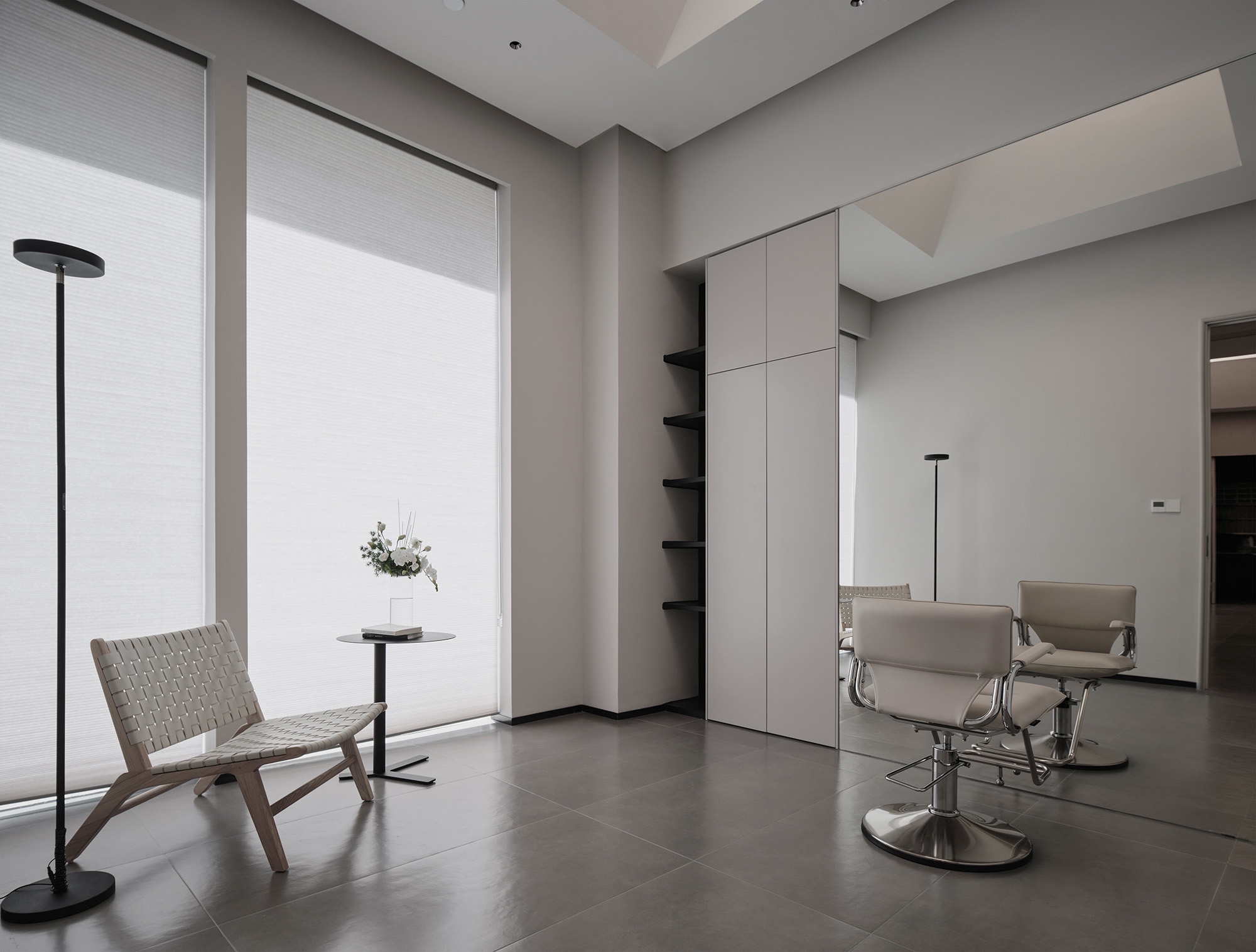 现代中古风理发店丨中国杭州丨尔景空间设计-37