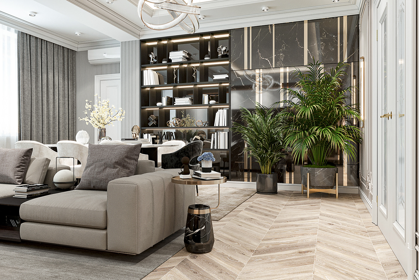 Люксовая гостиная, luxury living room|塔吉克斯坦-6