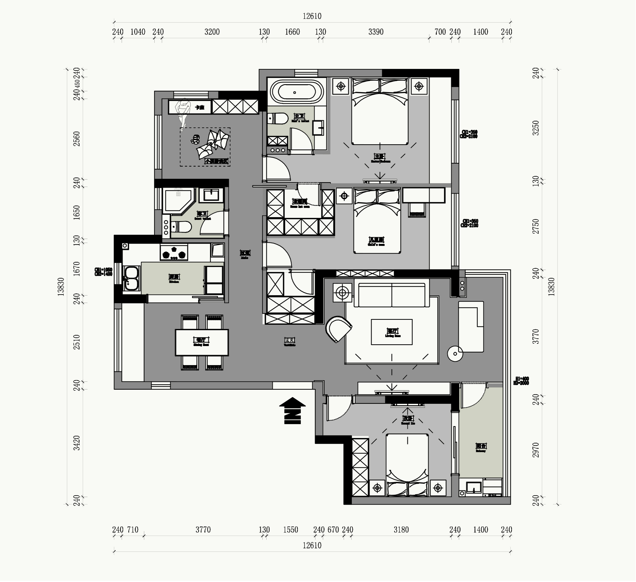 朝雨湿青木丨内舍整体软装-4