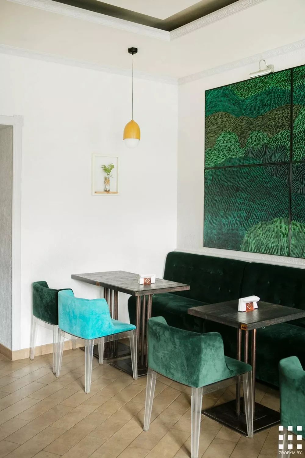 绿意盎然的小意大利咖啡馆——GREEN CUISINE 素食餐厅设计鉴赏-18