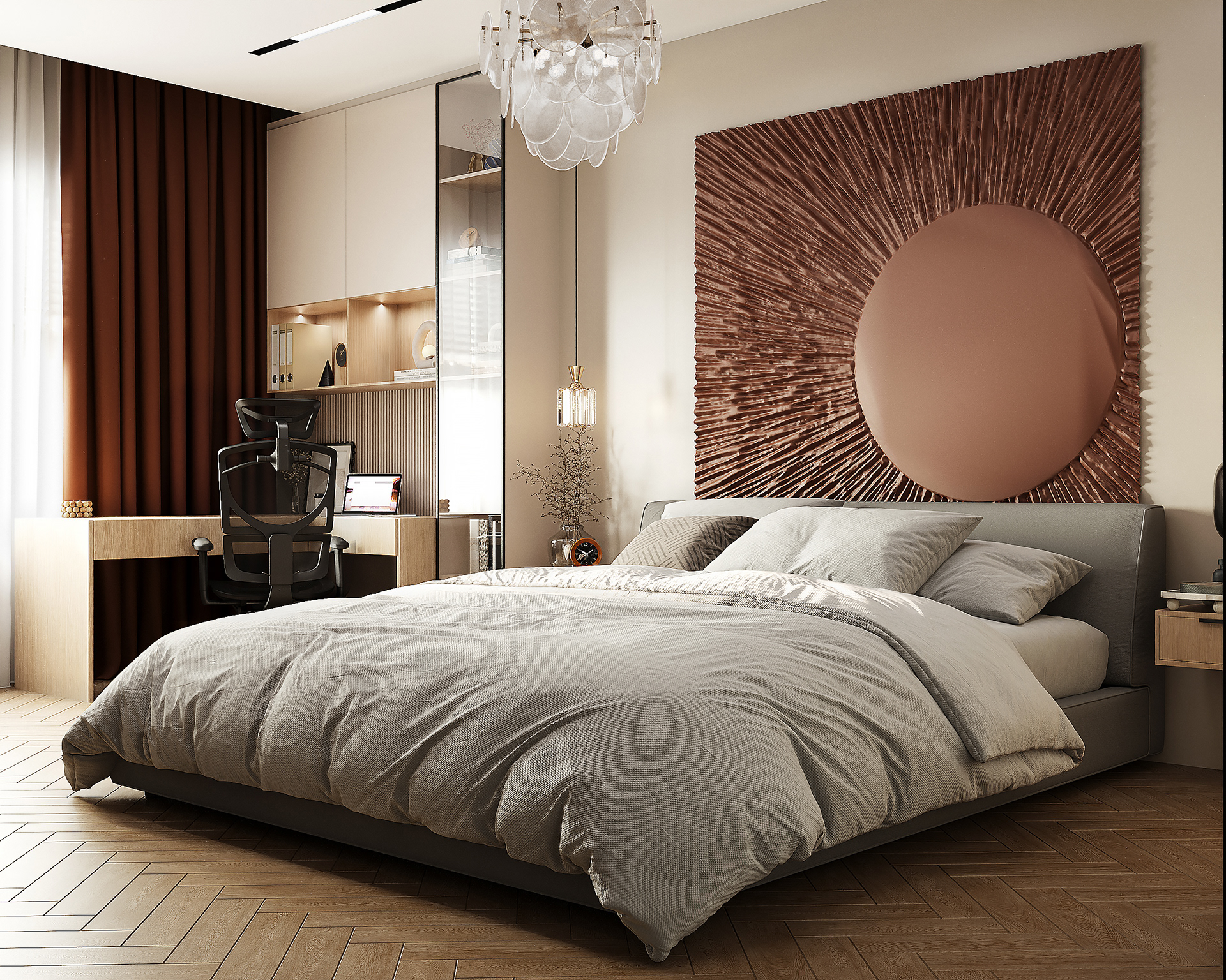 温馨暖色调舒适公寓丨Anastasia Ponomarenko-12