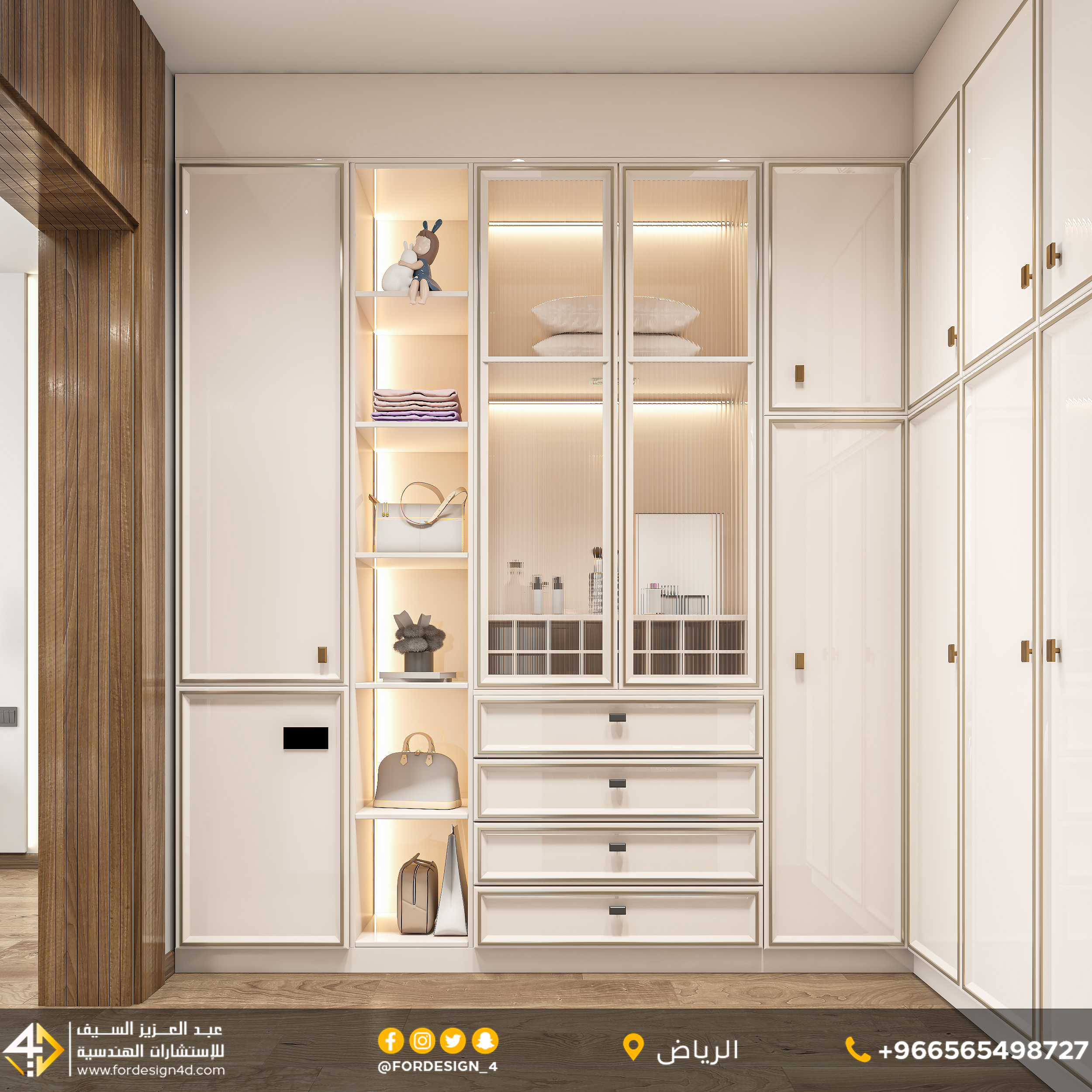 Luxury bedroom design in villa in KSA-6