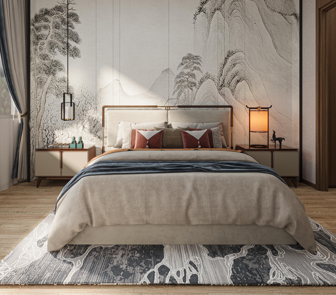 西安紫薇田园都市F区新中式风家居设计丨中国西安丨西安·大小空间设计-48