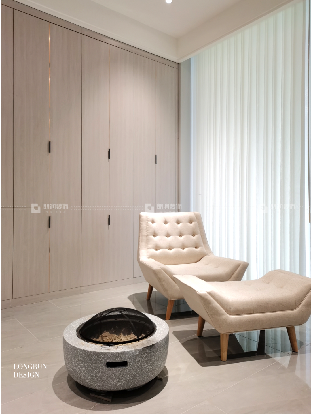 时代尊邸 310㎡现代北欧实景作品丨中国成都丨朗润装饰-15