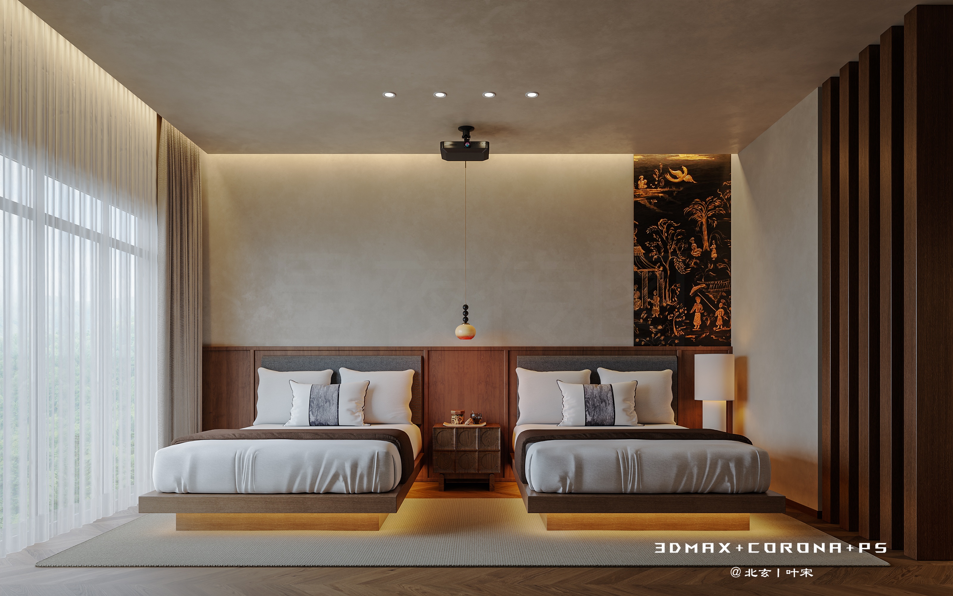 民宿设计｜茶田乡野间的避世民宿-11