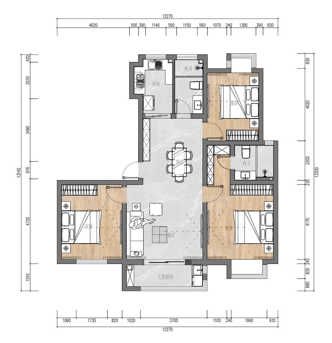 万泾花园丨青藜设计-14
