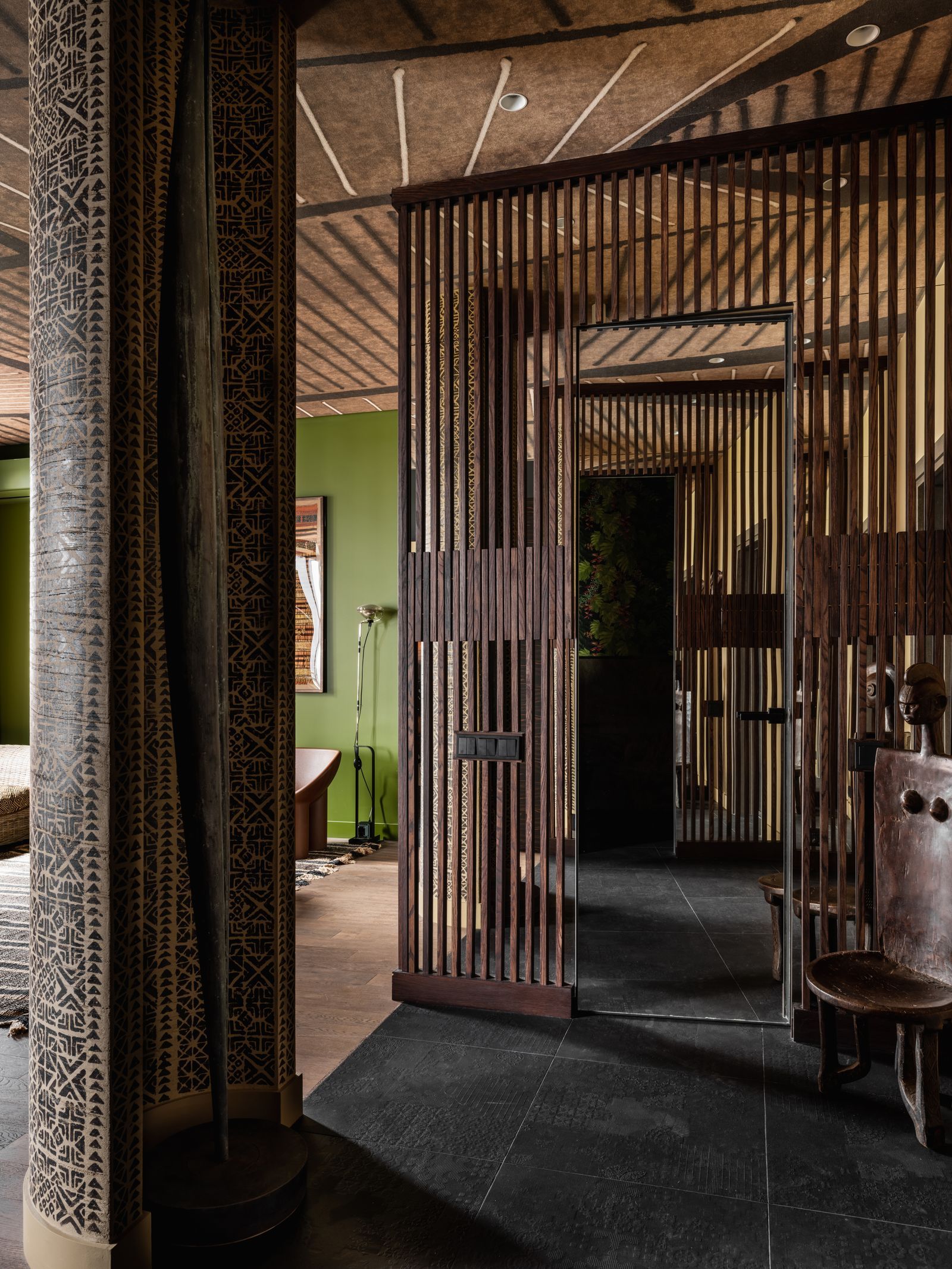 莫斯科110平住宅非洲风格室内改造丨俄罗斯莫斯科丨Tatiana和Dmitry Khoroshev-19