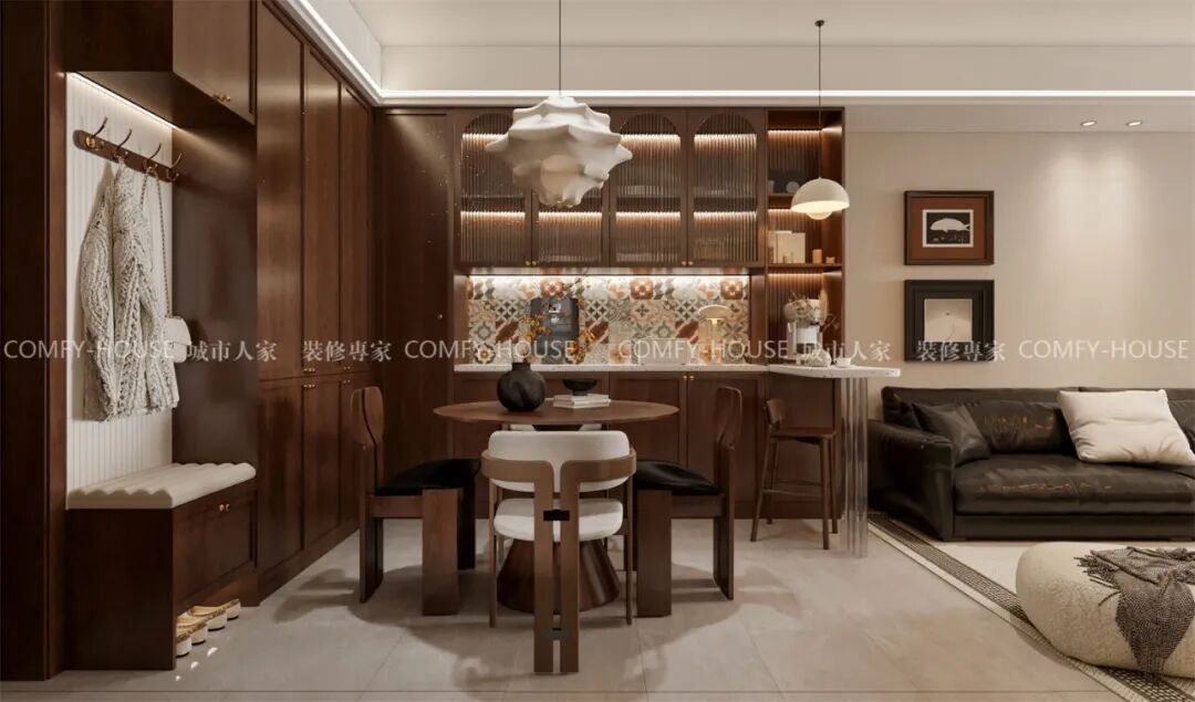 【卢浮公馆】97㎡丨推开时光之门，邂逅中古家居的慵懒美学-48