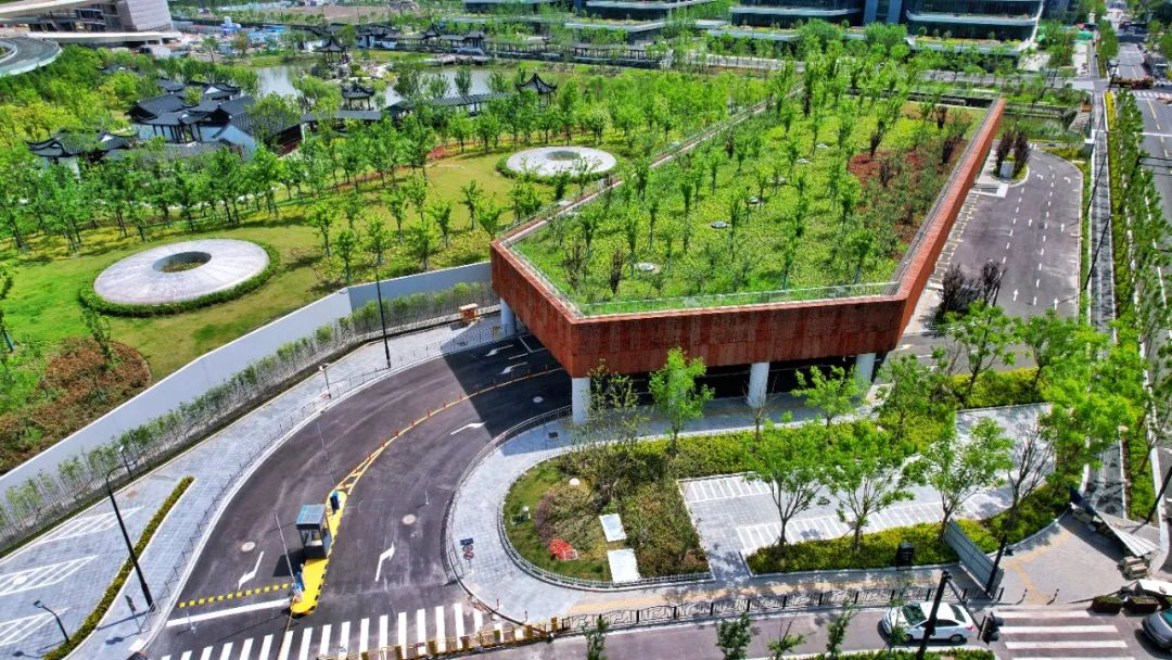 当莫比乌斯环遇见江南园林！上海建工匠心打造临港顶科社区科学公园-39