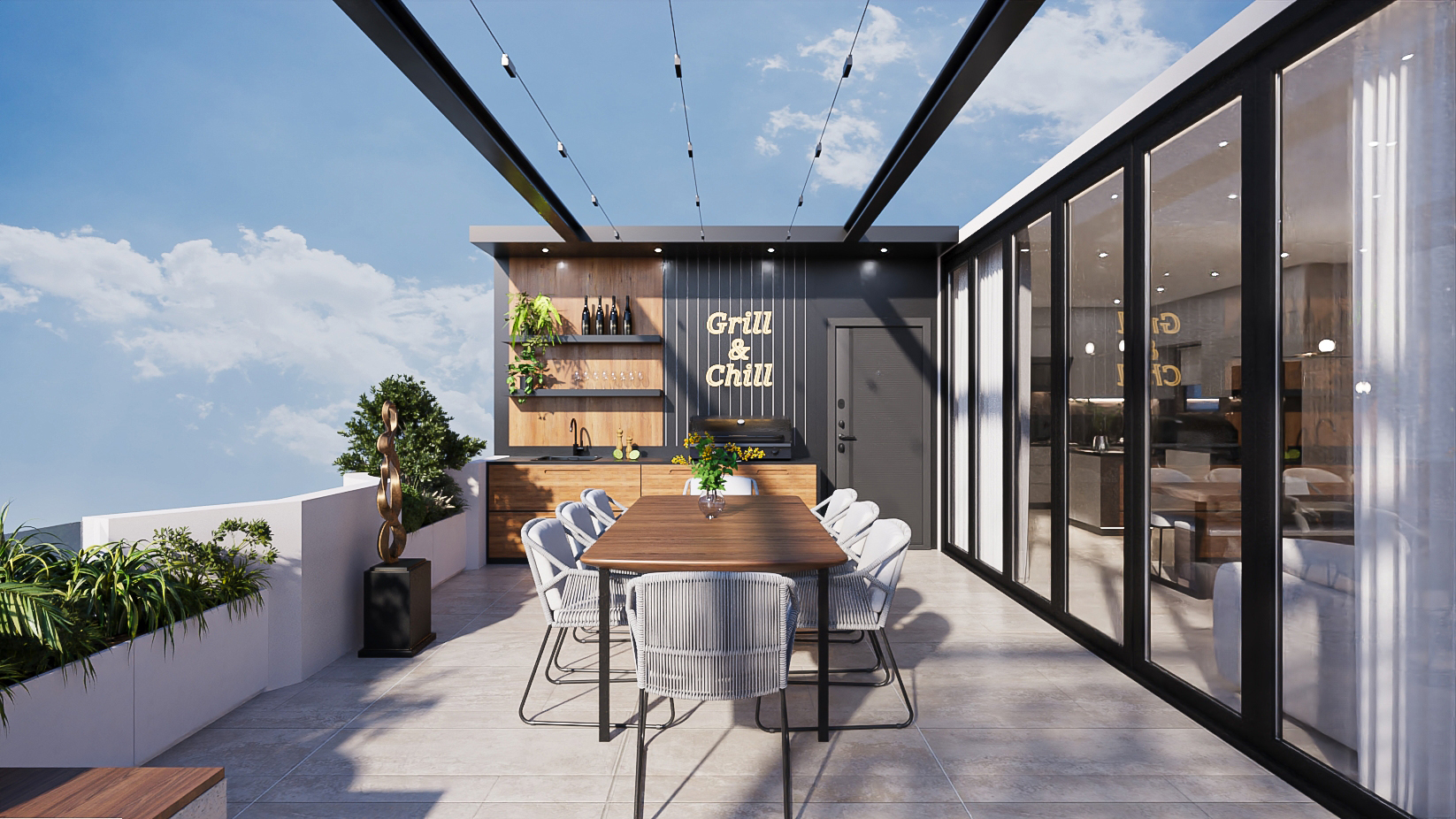 带屋顶区域的接待处丨埃及开罗丨KM The Platform-13