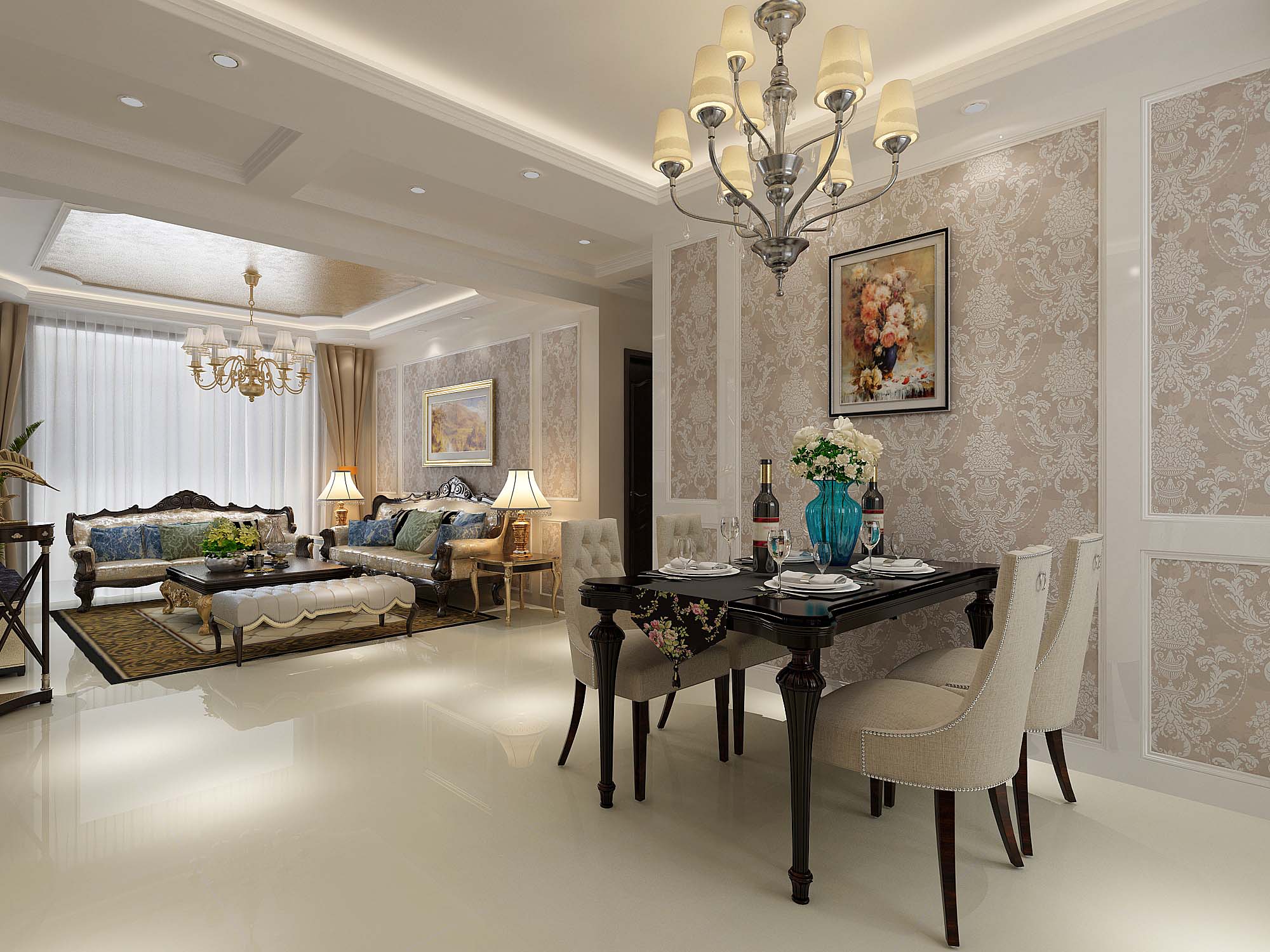 张店君临天下130平方欧式-7